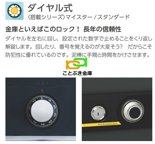 国内発送】 田中電気 ショップONS-D 小型耐火金庫 MEISTER ダイヤル式 EIKO エーコー